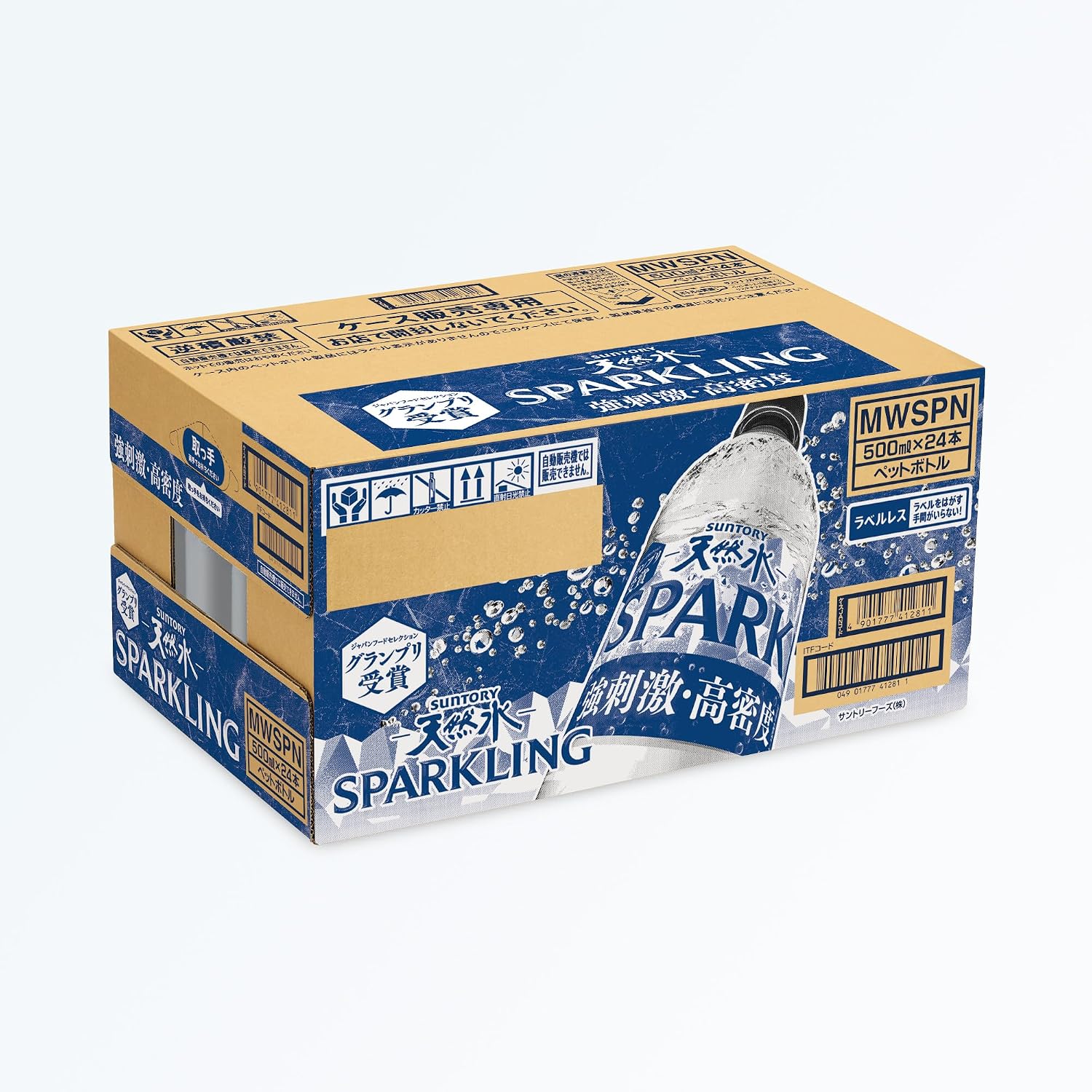 【Крепкая газированная вода】Suntory Tennensui Sparkling Игристое без этикеток, 500 мл x 24 бутылки, продолжается массовая продажа, 16,9 жидких унций (500 мл) x 2, фото 8