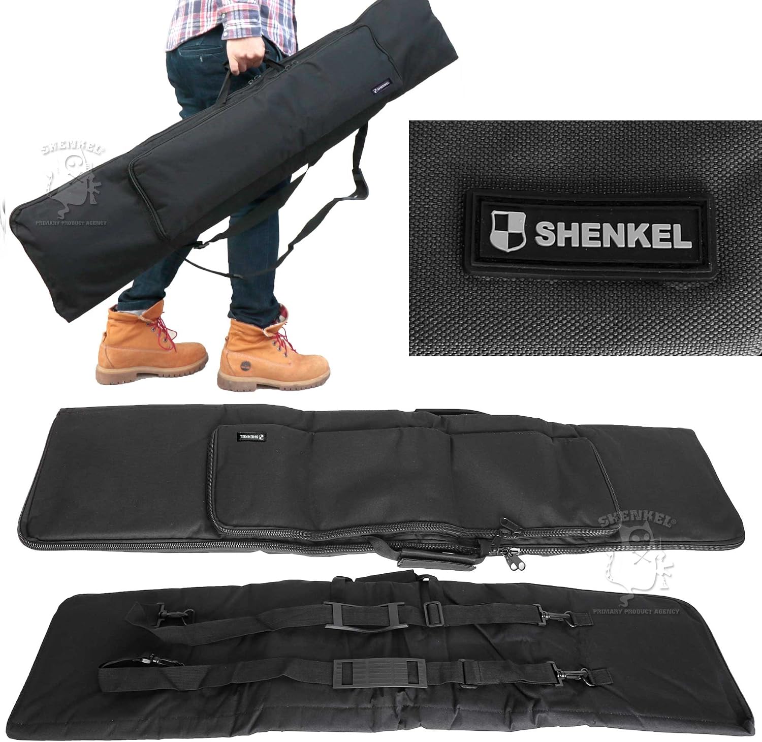 Чехол для винтовки SHENKEL Simple Long Мягкий 1170x250 BK Черный, фото 6