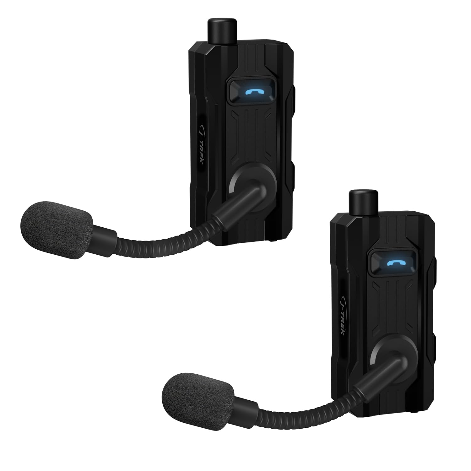 Bike Intercom BH03 Open-Ear Earphones, Bluetooth 5.4, For Bicycle Helmets, Cycle Incom, No Ears, Up to 8 People, Communication Range 1,000 m (1,000 m), Wireless Headset, IPX6 Waterproof 2 pieces Black