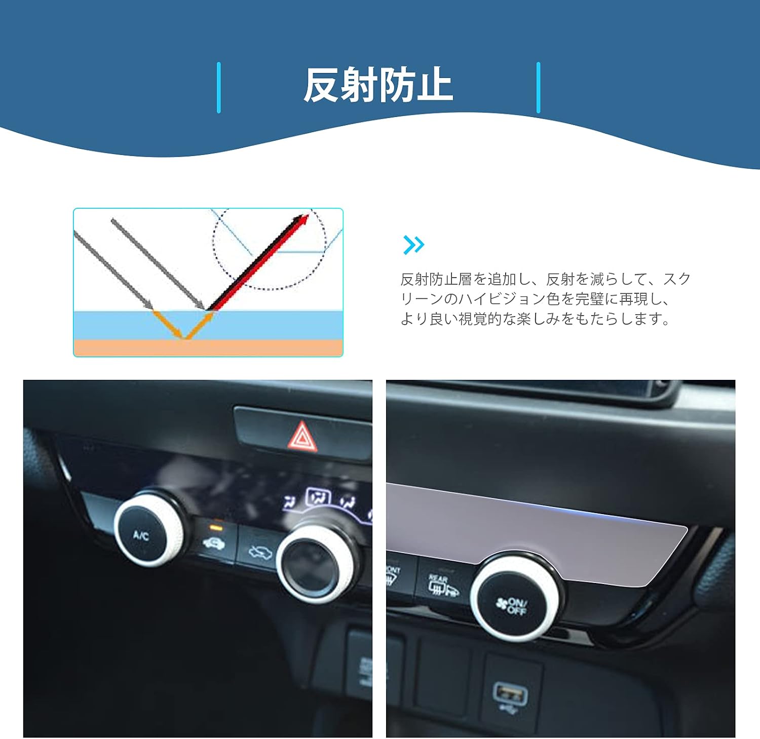 [GAFAT] Honda Fit 4-го поколения GR1/GR2/GR3/GR4/GR5/GR6/GR7/GR8, Модель 2020 года выпуска -Экран кондиционера, Центральная панель кондиционера, фото 7