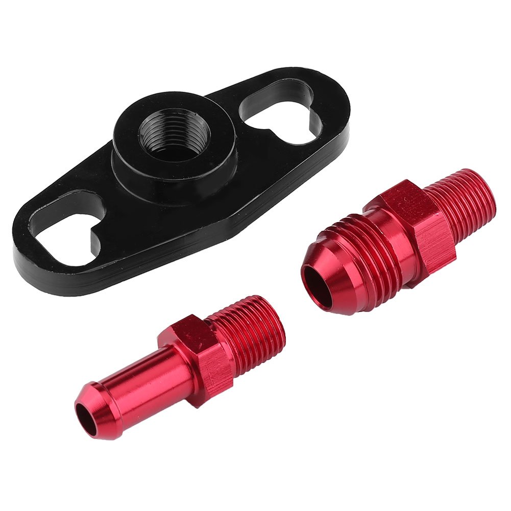 Fuel Rail Adapter and Pressure Regulator Adapter - Fits Nissan | Aluminum (7*7*3cm) (for Toyota and Nissan)
