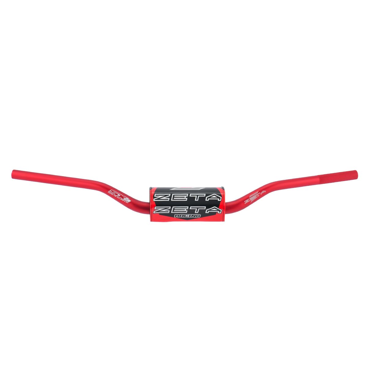 ZETA Racing F4374 SX3 Handlebar, MX-111, Large Diameter (1.1 inches (28.6 mm)), Handlebar, Universal Width: 31.7 inches (806 mm), Height: 3.3 inches (83 mm), Pull: 2.1 inches (53 mm), High Rigidity Old Model MX-111 red