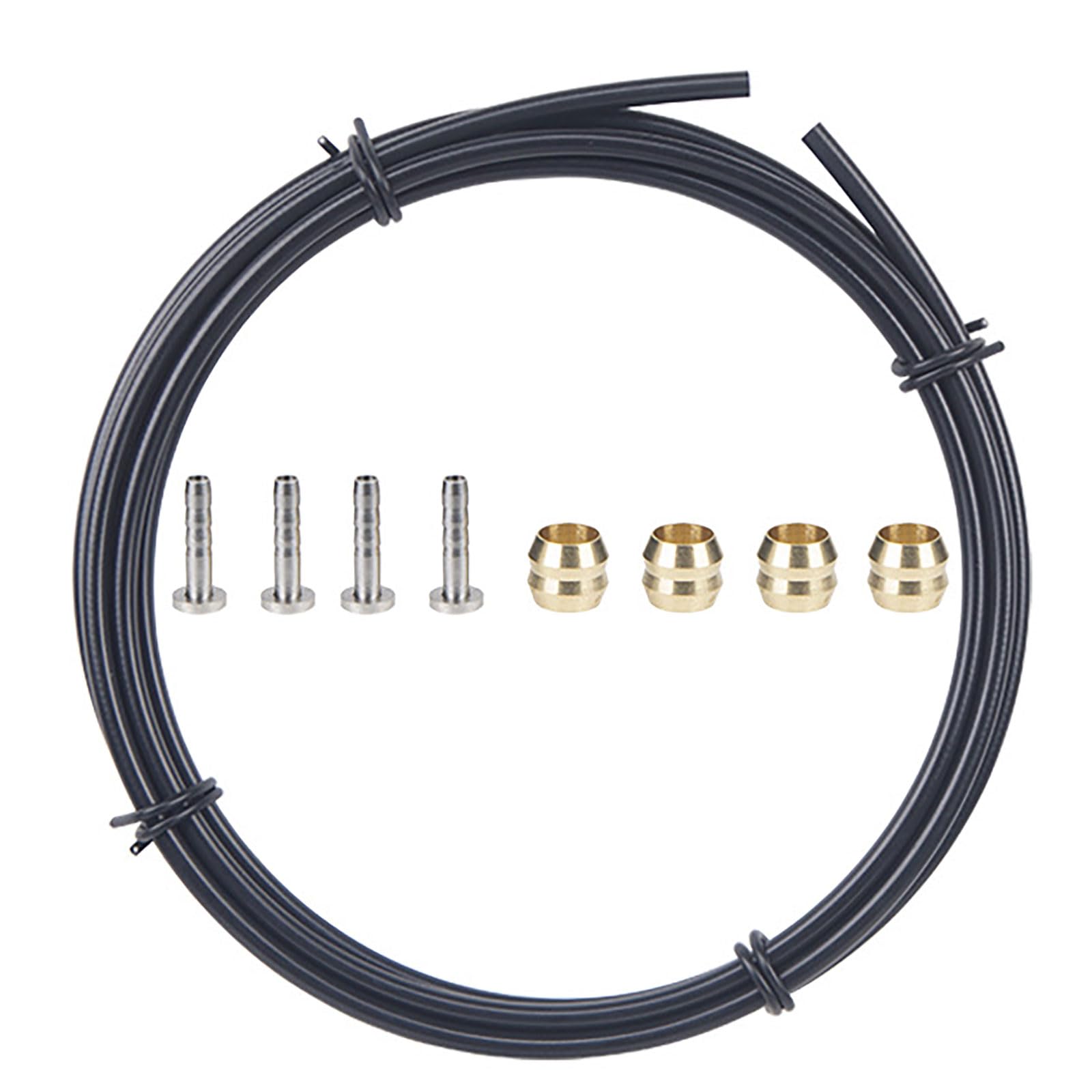 MORYTRADE Hydraulic Brake Hose Shimano BH90 2.5m Insert/Olive 4 Pairs (BH90) Black