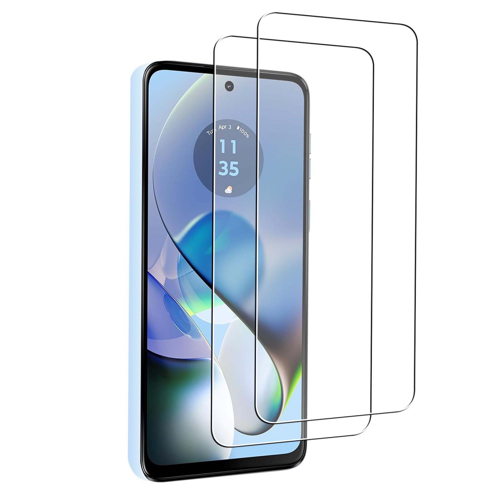 PCduoduo [2 Piece Glass Film] Compatible with MOTO G64 5G / G64Y 5G Glass Film for MOTO G64 5G Film, LCD Protective Film for MOTO G64y 5G, [Japan Asahi Glass Material AGC Product with 9H Hardness 2pcs MOTO G64 5G / G64Y 5G