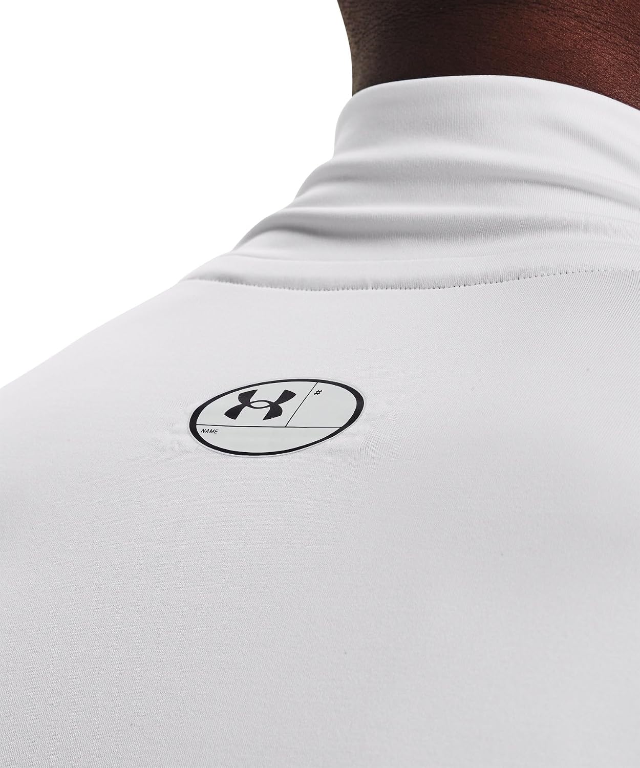 Under Armour Базовый слой UA Heatgear Armor — компрессионная лонгслив-майка с высоким воротником, мужская, 3 XL, чёрно-белая, фото 7