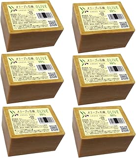 オリーブの石鹸 6個 [アレッポの石鹸 職人からの贈り物]