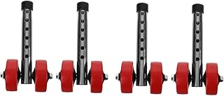 Healvian 2組 用前輪交換部品 車輪 交換用ゴムヤ 対応多 静かで滑らかな走行 屋内使用に適した耐摩耗設計 ステンレススチール軸