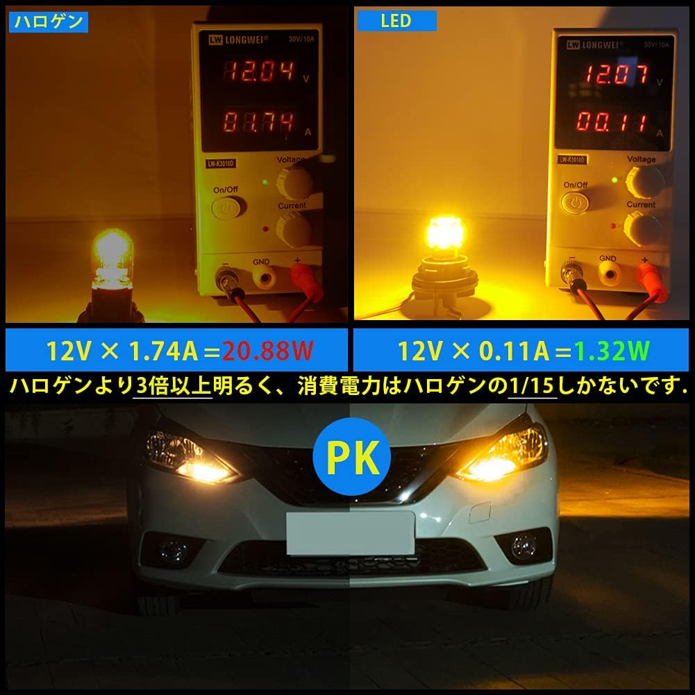 12 В-24 В автомобиль для T20 single sphere янтарная подсветка заднего фонаря LED valve 54 ream 3014SMD универсальное преобразование супер яркий 6000-6500 К (комплект из 2 предметов) T20 single sphere (янтарный), фото 6