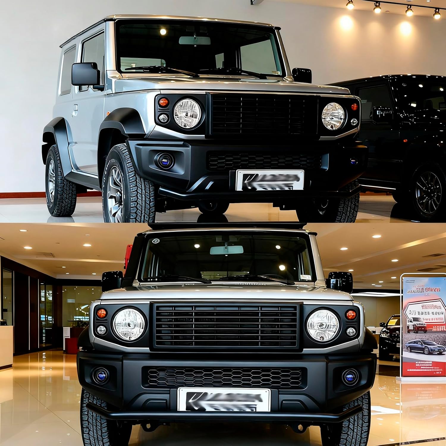 Новая передняя решетка Jimny JB64 JB74 JC74 Sierra Sierra 3-дверная /Nomad Nomad 5-дверная, Решетка радиатора, рассеивание тепла, отверстие не требуется, Простая установка, Защитная маска для передней части решетки, Специальные детали, Комплектующие, аксессуары Jimny Jimny (13), фото 7