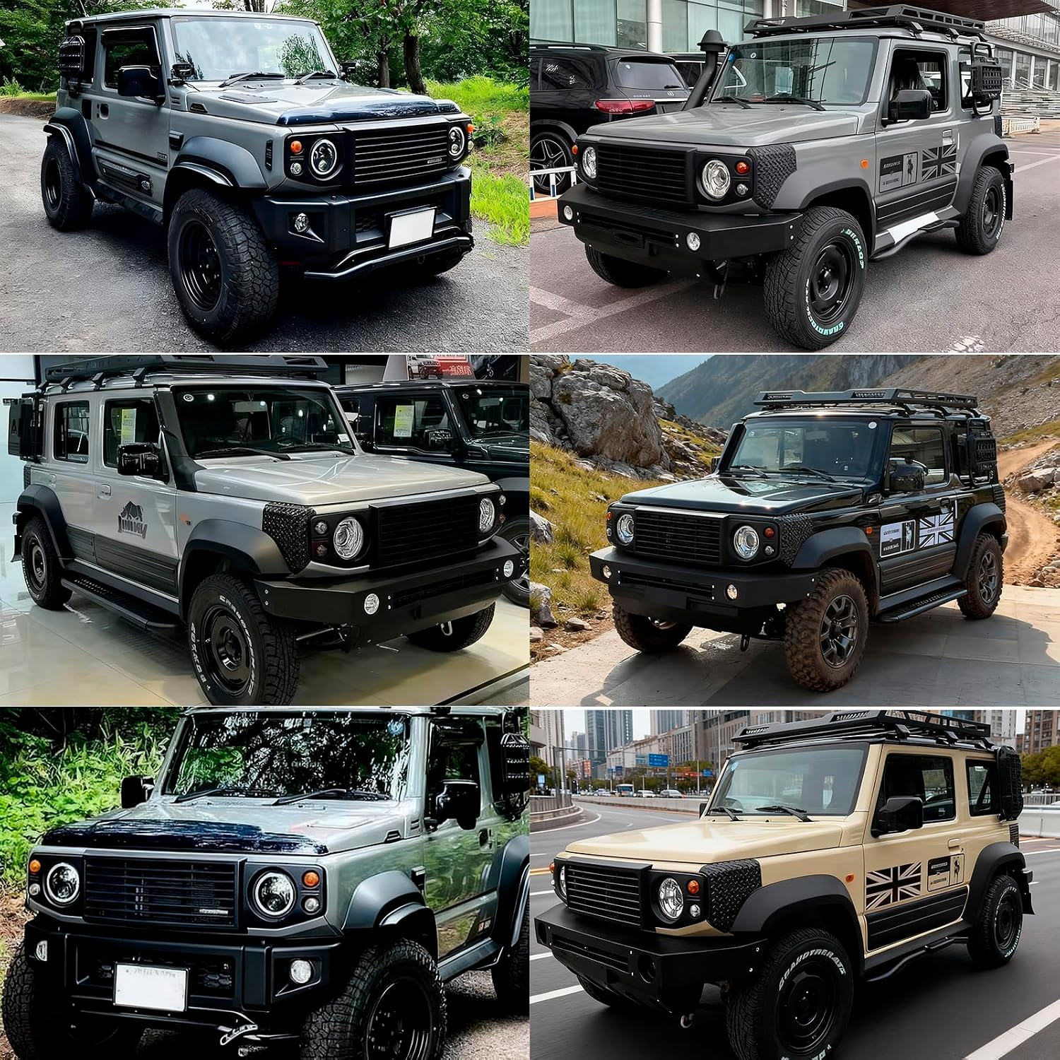 Новая передняя решетка Jimny JB64 JB74 JC74 Sierra Sierra 3-дверная /Nomad Nomad 5-дверная, Решетка радиатора, рассеивание тепла, отверстие не требуется, Простая установка, Защитная маска для передней части решетки, Специальные детали, Комплектующие, аксессуары Jimny Jimny (13), фото 8