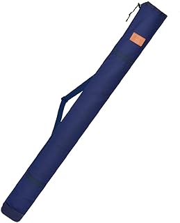 釣り用ロッドバッグ 120cm ポータブル ロッドケース 多機能 釣り竿 釣具 傘 収納 持ち運び便利 折りたたみ ブルー/ベージュ