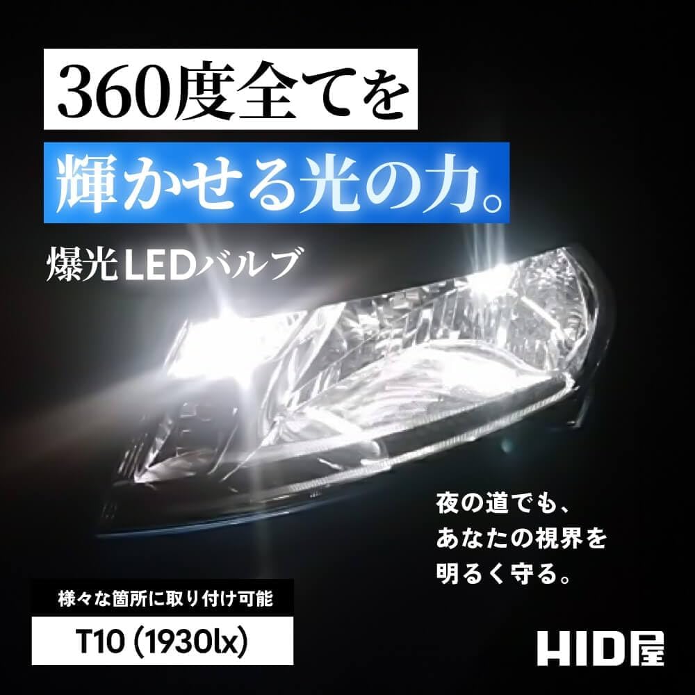 HIDYA T10 1930lx (Люкс) светодиодный габаритный фонарь с подсветкой номера, лампа для помещения, нижняя лампа для двери, лампа для багажника, взрывная лампа, белый 6500k, 2 шт., легковой автомобиль, фото 2