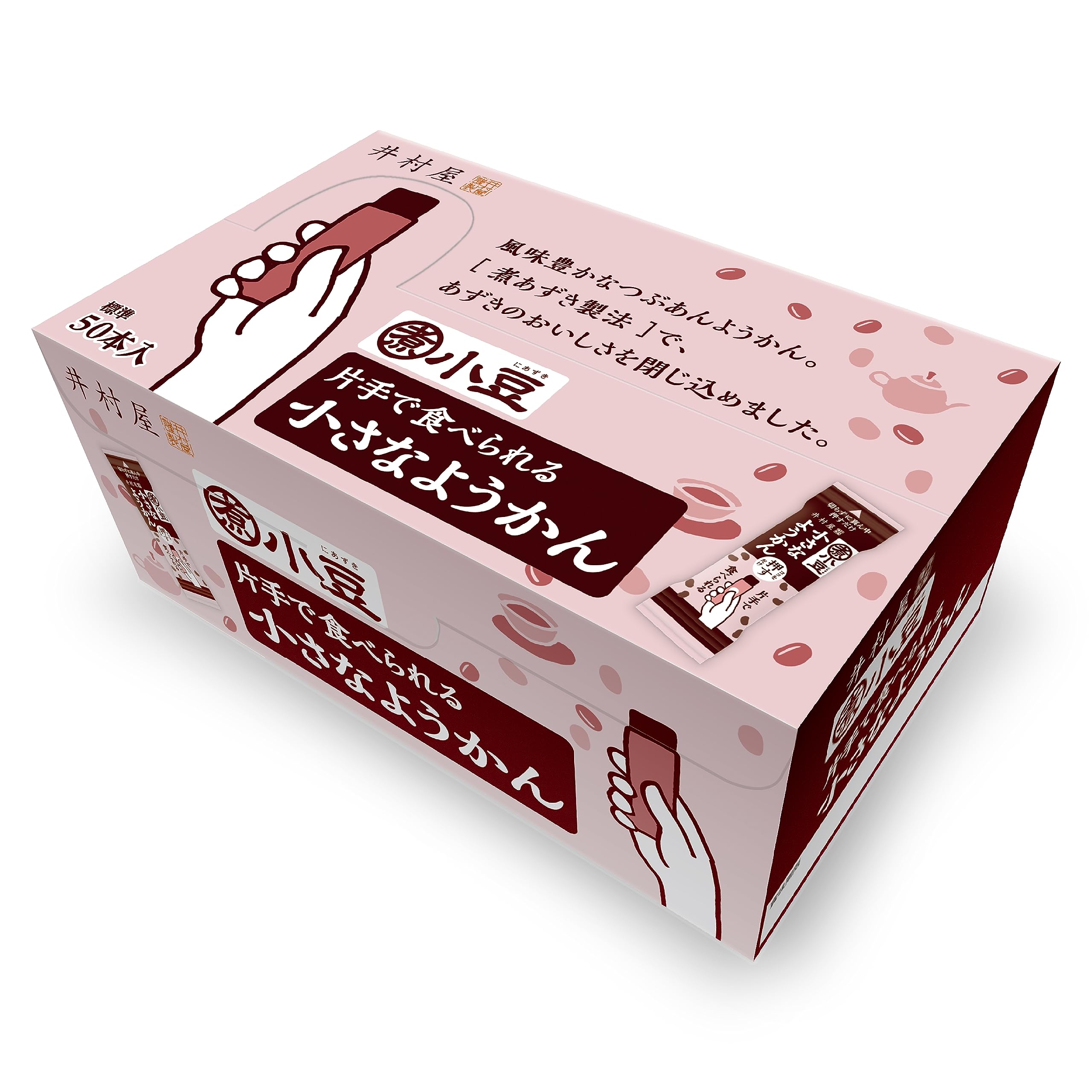Imuraya Large Capacity, Can Be Eaten with One Hand, Small Yōkan, 750g [Stick Type] [Tsubuan Yōkan] [Placed Snack] [Commercial Use] [Large Capacity]