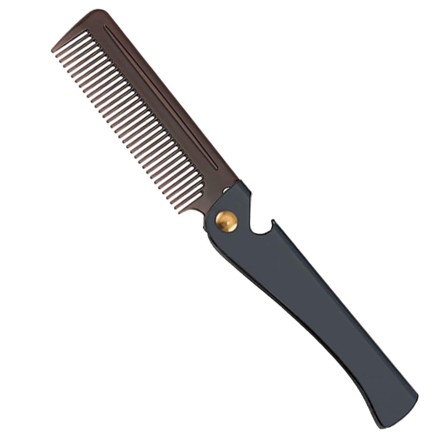 Avenoir Folding Comb for Men and Women, Black