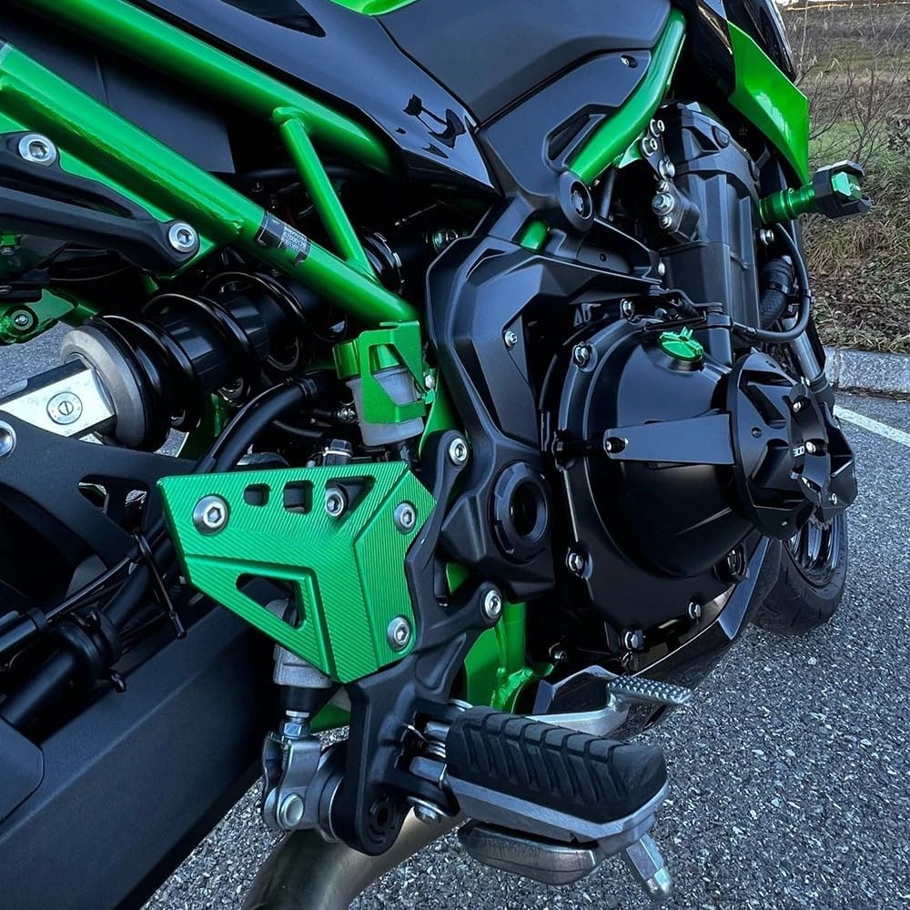 ДЛЯ Z900 Z900 2024 2023 2022-2017 Аксессуары Защита для пятки Защита для задней ножки Защитная панель боковой крышки Защитная рамка для пяточной пластины Крышка слайдера (зеленая) [Параллельный импорт], фото 4