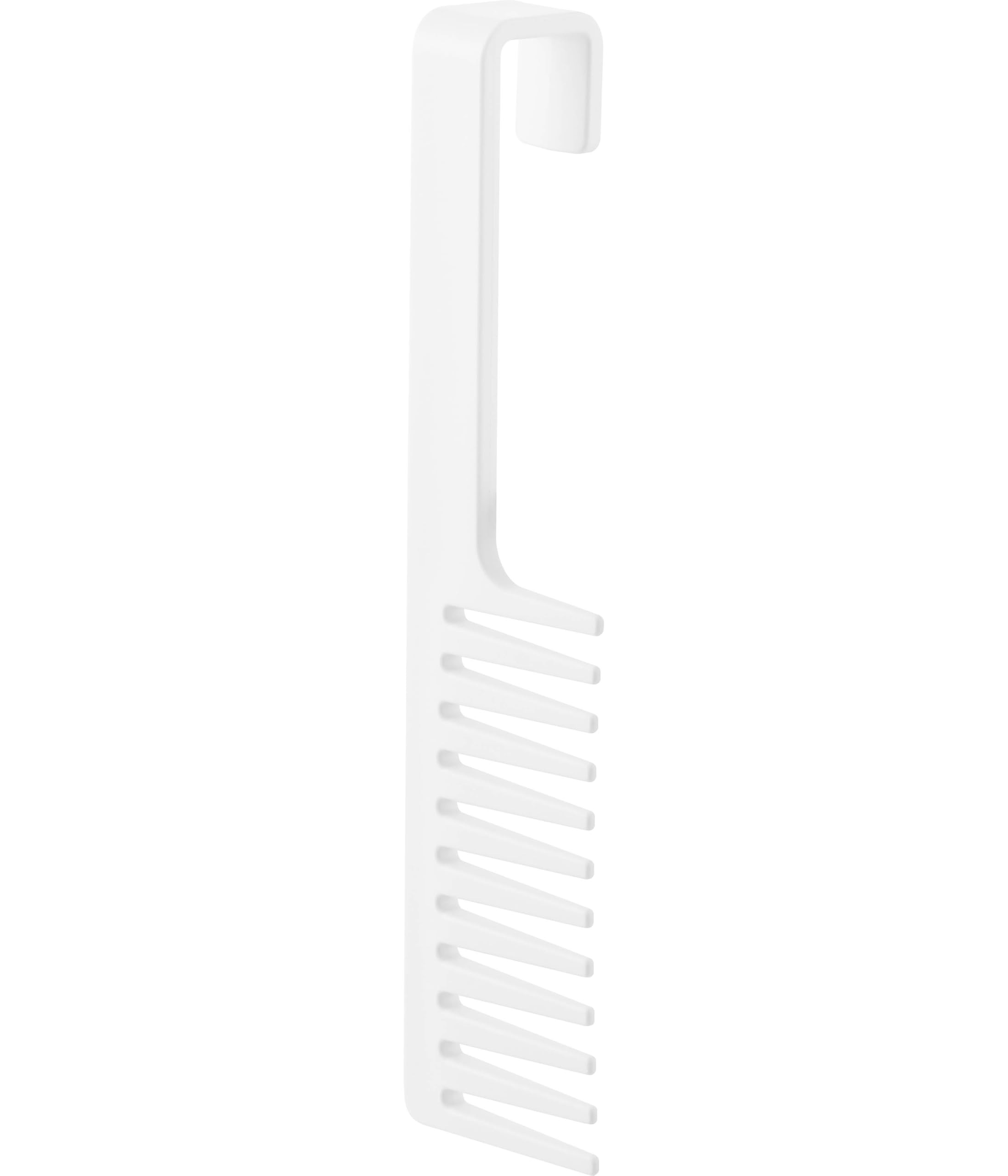 Yamazaki 1304 Magnetic Treatment Hair Comb, White, Approx. W 2.0 x D 1.3 x H 8.7 inches (5 x 3.4 x 22 cm), Tower Type, Floating Storage, Coarse Comb White Hair Comb