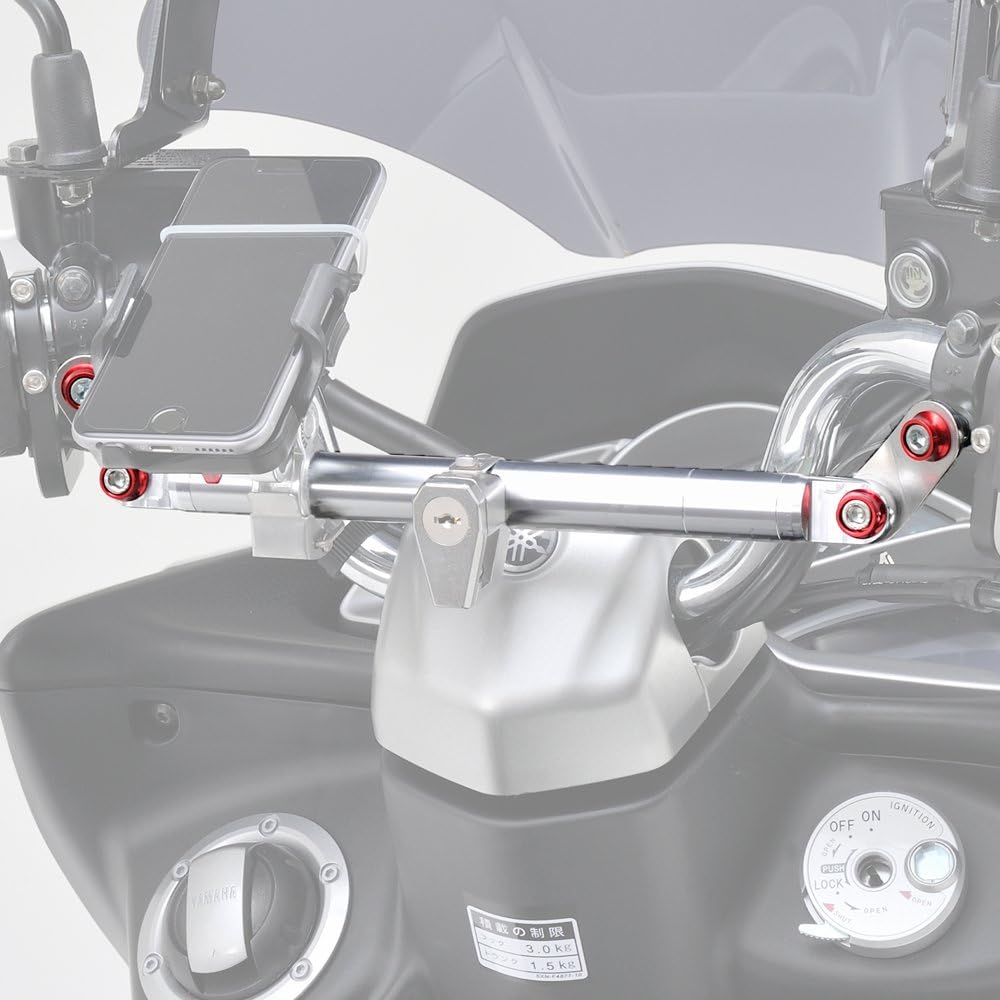 Универсальная планка Daytona PCX из прозрачного / красного алюминия для Glom FORZA Majestic S 91696, фото 2