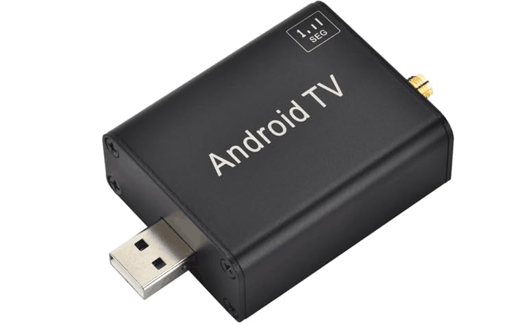 Terrestrial Digital Tuner, ISDB-T, 1seg USB Connection, Android Terrestrial TV Tuner, Android TV Reception Tuner, Touch Control for Car (Android Only), No Remote Control, High Signal