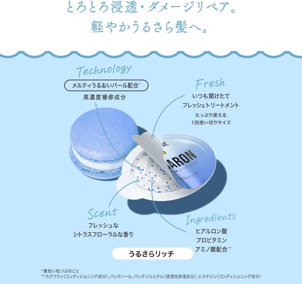 Ополаскиватель для волос Pantene Macaron (маска для волос) 12 млx8 Urusara Rich, фото 4