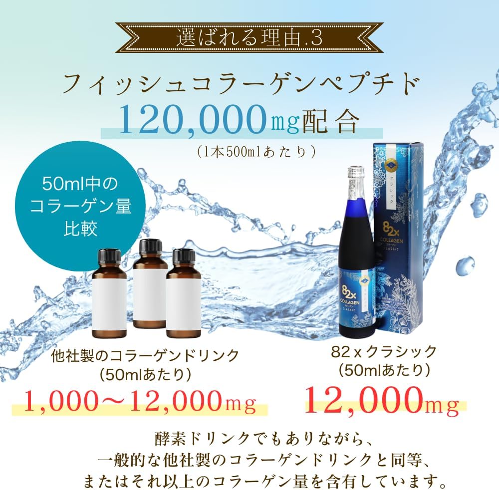 Ферментный напиток Collagen 82x Classic, 500 г, для закрепления, осахаривания, диетического ухода, для замены одного приема пищи, Коллагеновый пептид, растительная ферментная добавка, Подарок Japan made in Japan, Подписка на внутренний уход для голодания., фото 5