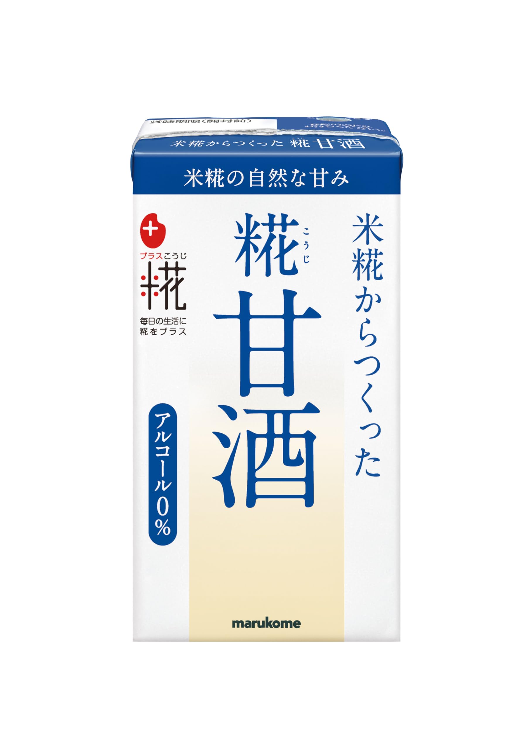 Marukome Plus Koji, Koji Amazake Made From Koji Rice, LL Plant Based, 18 x 4.2 fl oz (125 ml), Amazake, No Additives, No Sugar, Alcohol-Free, Nutritional Supplement, Heatstroke Prevention Plain