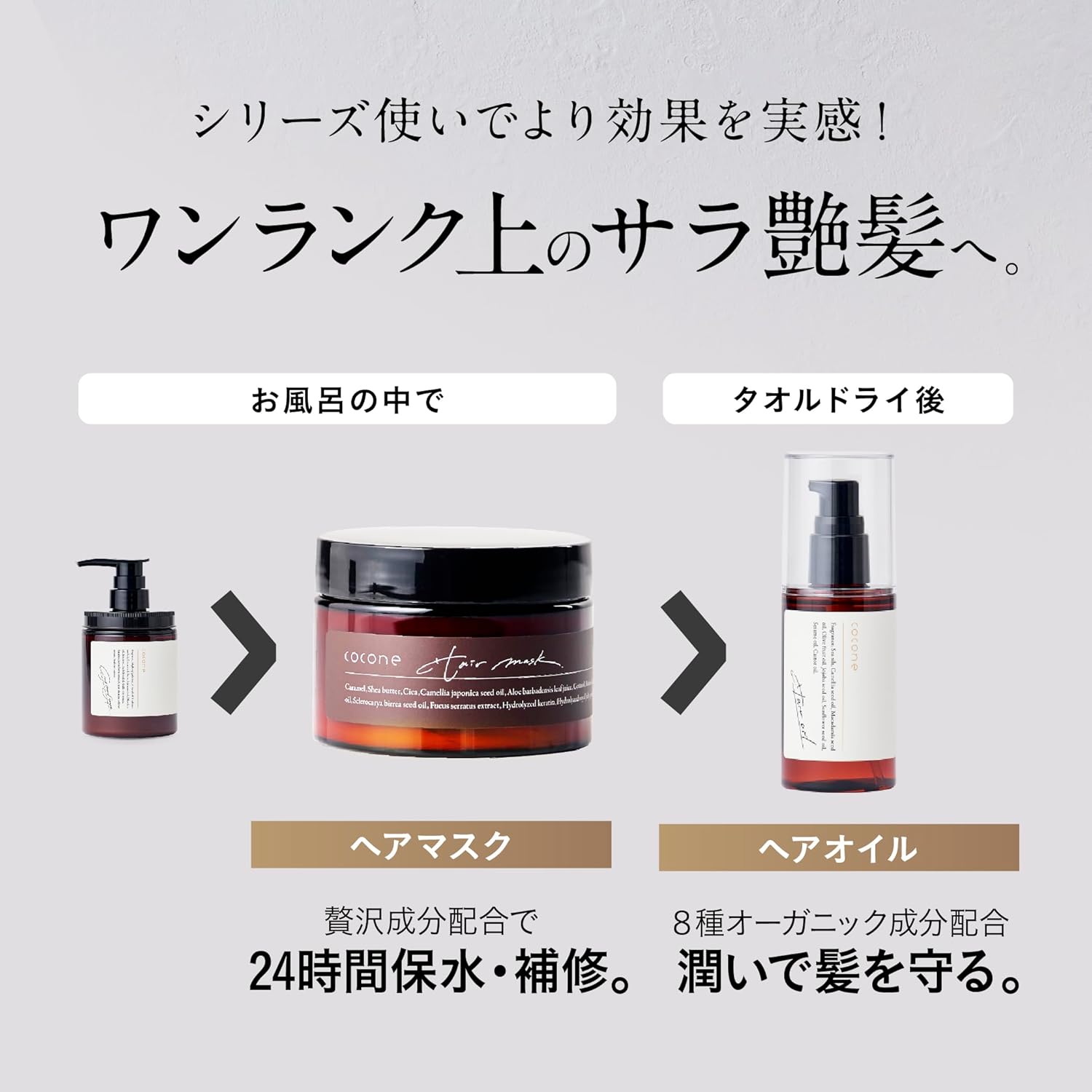 Маска для волос cocone Moisture Repair с эффектом 24‑часового увлажнения и восстановления, 180 г (White Earl Grey), фото 8