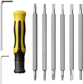 精密ドライバーセット ダイワ daiwa に適合する T5 T6 T7 T8 トルクスネジ 六角 2.5mm 3.0mm +字 -字 特殊ネジ 工具 分解 メンテナンス オーバーホール 修理 手入れ ベイトリール スピニング 両軸リール 対応 パーツ交換 レンチ ビット 釣具 整備 ツール yu408 (ドライバーセット)