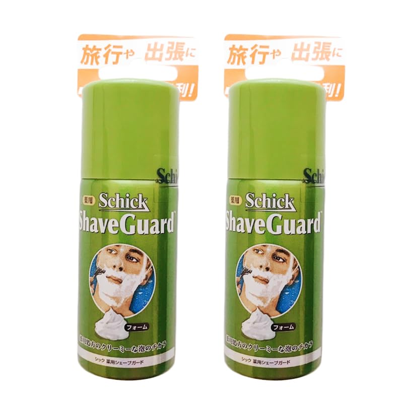 Schick Shave Guard SG860 Medicated Schick Shave Guard for Travel, Men's Shaving Foam, Travel, Green, Shaving