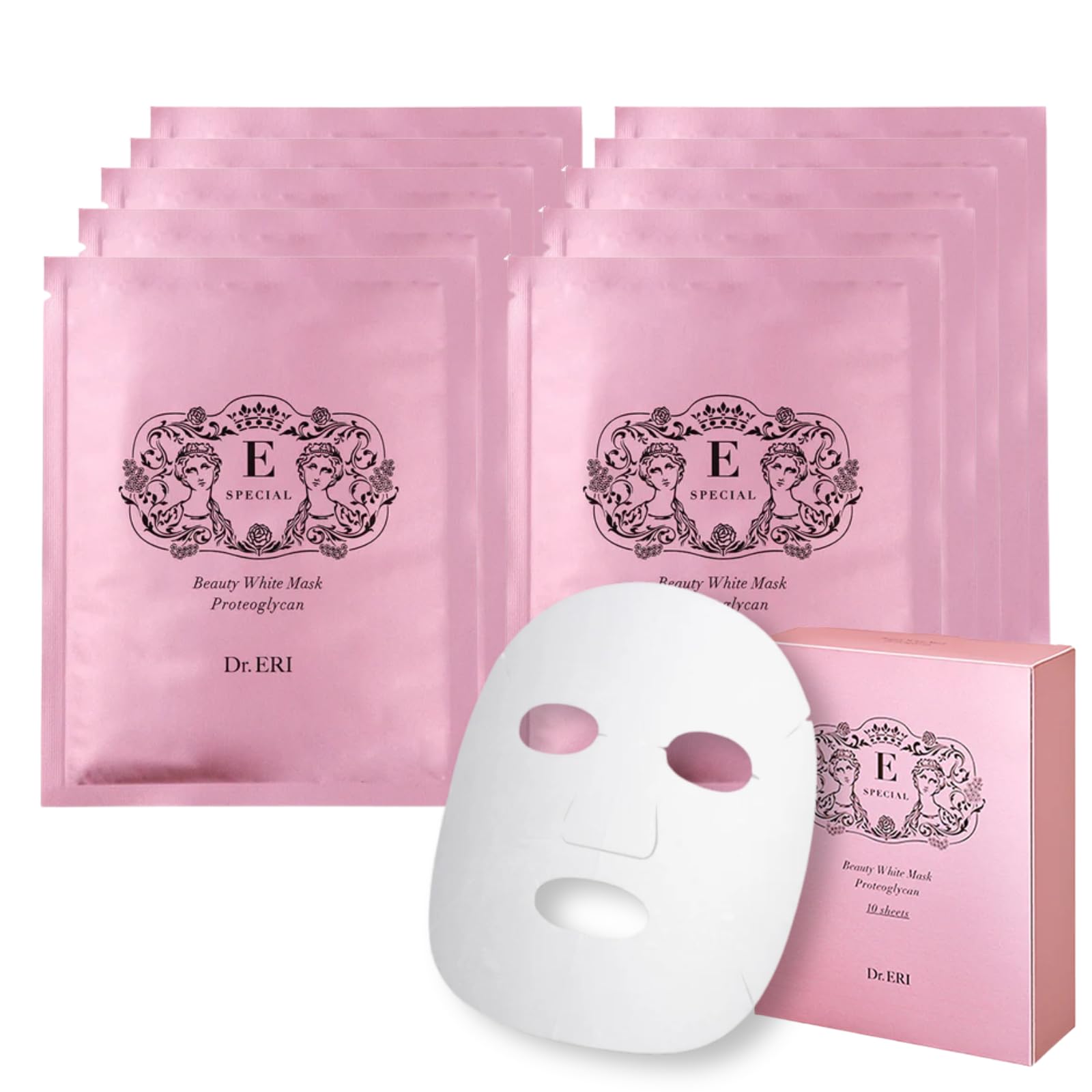 Ease Special Official Beauty White Mask, 10 x 0.7 fl oz (20 ml) (Individual 10枚