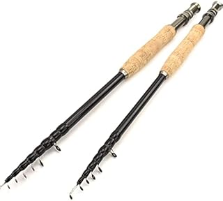 フライロッド 伸縮式 2.1m-3.0m 高速アクション トラウト用 携帯用カーボン設計