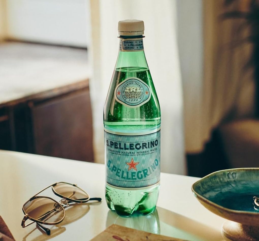 Натуральная минеральная вода S.Pellegrino (газированная) 16,9 жидких унций (500 мл) х 24 бутылки (прямой импорт) ПЭТ 500 мл, фото 14