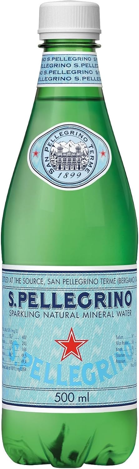 Натуральная минеральная вода S.Pellegrino (газированная) 16,9 жидких унций (500 мл) х 24 бутылки (прямой импорт) ПЭТ 500 мл, фото 19