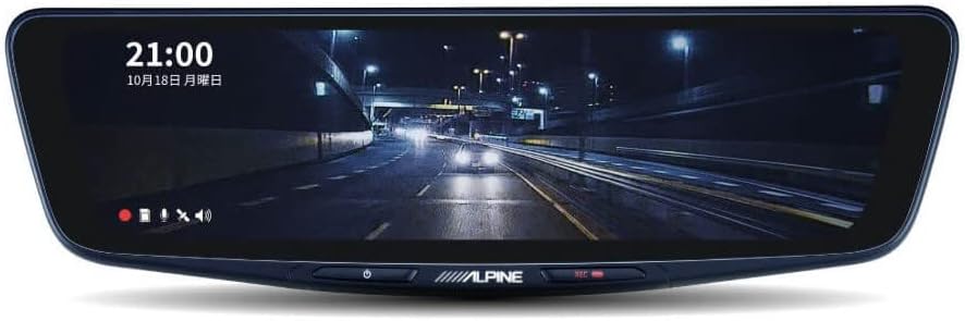 Alpine DVR-DM1000B-IC — цифровое зеркало с видеорегистратором, 10 дюймов (с креплением на планку/встроенной задней камерой для автомобиля), фото 2
