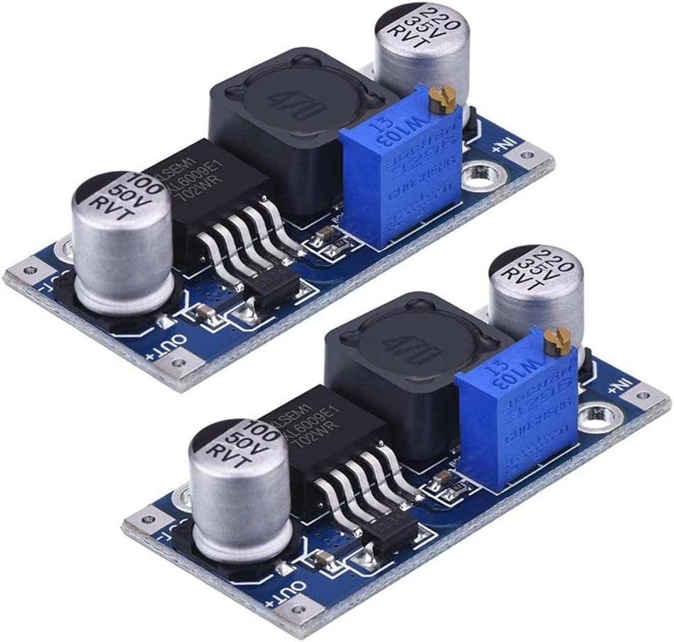 [4 шт.] Регулятор наддува DC-DC boost circuit BOARD conversion XL6009 Выход: DC 5V〜35V 4A модуль питания YMS ЗАПЧАСТИ, фото 2