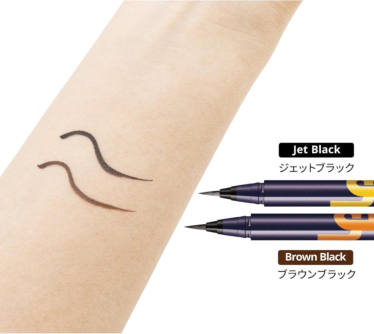 [Power of Eyeliner Liquid R] Коричнево-черная жидкая подводка для глаз не выцветает, не осыпается, стойкая, водостойкая, не размазывается, не натирает ресницы., фото 5