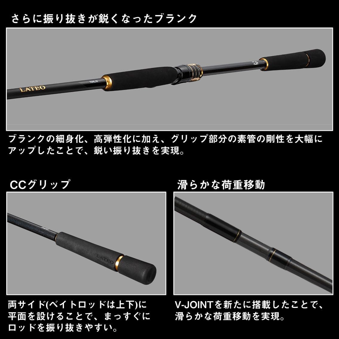 ДАЙВА (DAIWA) удилище для ловли морского окуня ЛАТЕО (LATEO) ･K spinning / bait various (модель 2024), фото 4