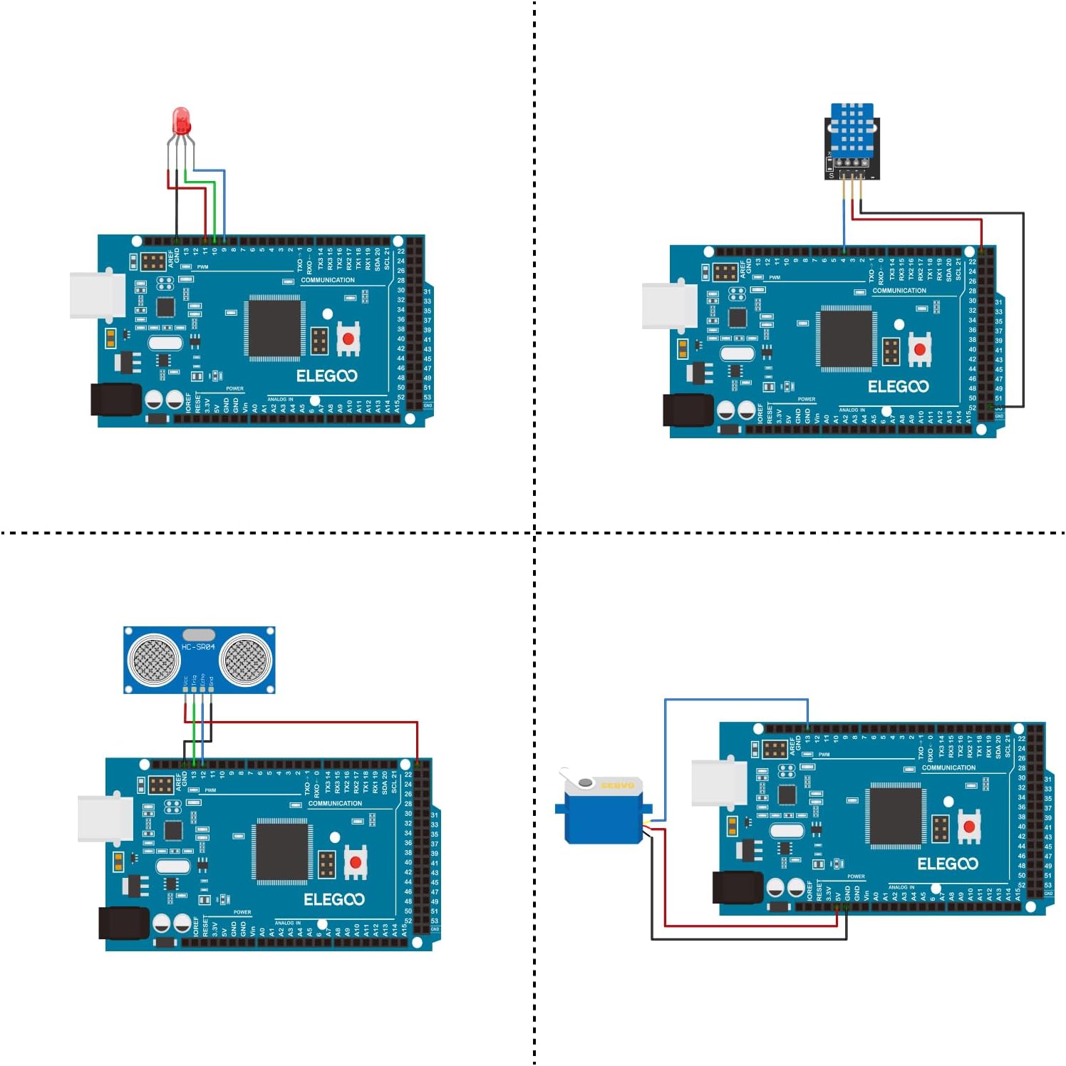 Стартовый комплект Mega2560 для начинающих ELEGOO Arduino Final Edition, с учебным пособием, плата MEGA 2560, ЖК-дисплей 1602, фото 5