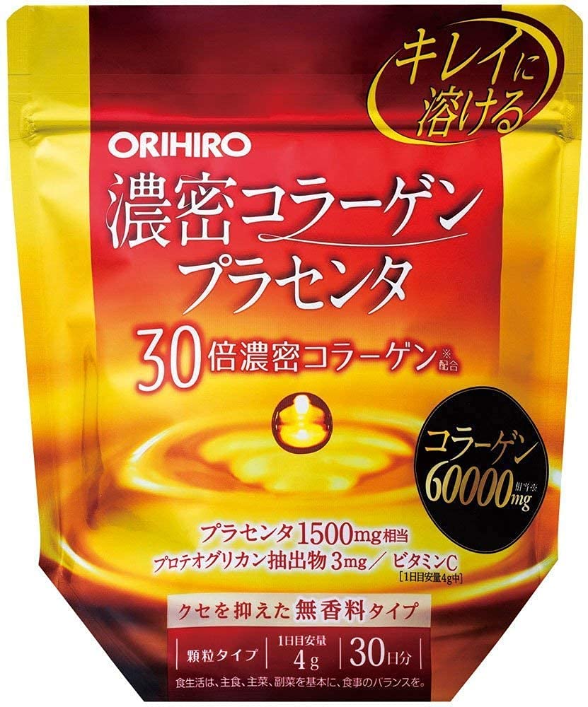 Orihiro Thick Collagen Placenta, 4.2 oz (120 g), Set of 3