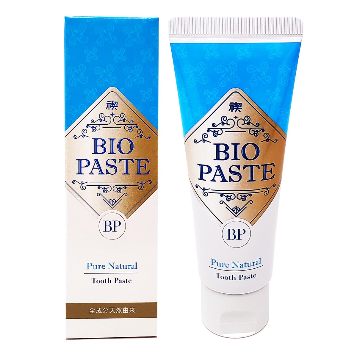 Bio Paste 2.1 oz. (60 g) Toothpaste No Fluoride No Additives Organic Bad Breath Care No Abrasives Swallowable All Natural Ingredients Toothpaste Gel Single item