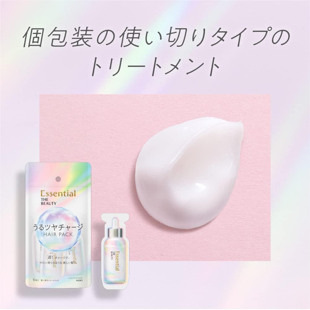 Эссенция the beauty hair texture Beauty Uru shine charge hair pack 9 г × 6 цветочных ароматов класса люкс с защитной формулой для волос, фото 6