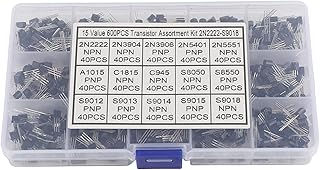 トランジスタキット 高品質 600pcs 15種類 3ピン 三極管 電子部品セット 小信号トランジスタ 電子工作 模型制作 教學など多用途适用