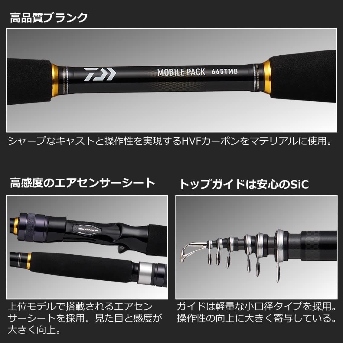 Мобильная удочка DAIWA (ДАЙВА) для рисования / телескопическая / автобусная / для ловли яиц / для морского автобуса / для береговой ловли на мормышку (модель 2022 года), фото 4
