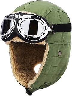lapset パイロットキャップ もふもふ 飛行帽 フライトキャップ 登山帽 防寒帽子 裏起毛 おしゃれ 男女兼用 ゴーグル有り ゴーグル無し 4色