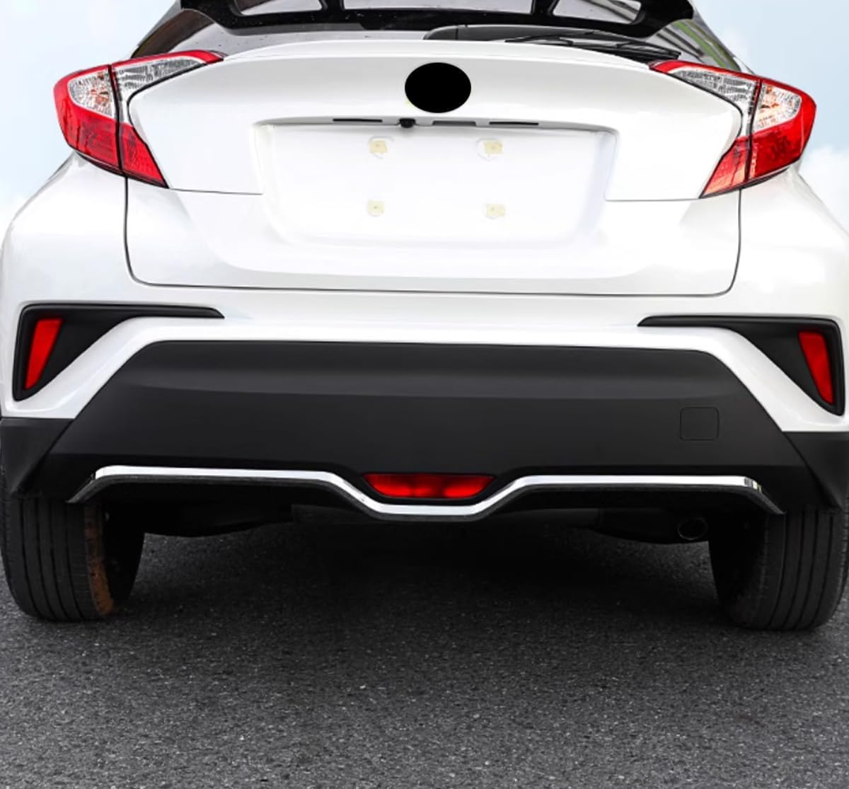 Накладка на задний бампер ZUNEIGUNG для Toyota C-HR, эксклюзивный дизайн, детали экстерьера, ABS, 1 шт. (с хромированным покрытием), фото 7