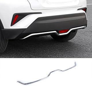 ZUNEIGUNGトヨタ C-HR 専用リアバンパー アンダー ガーニッシュToyota CHR 専用設計外装 パーツ アクセサリーABS1枚【クロームメッキ】