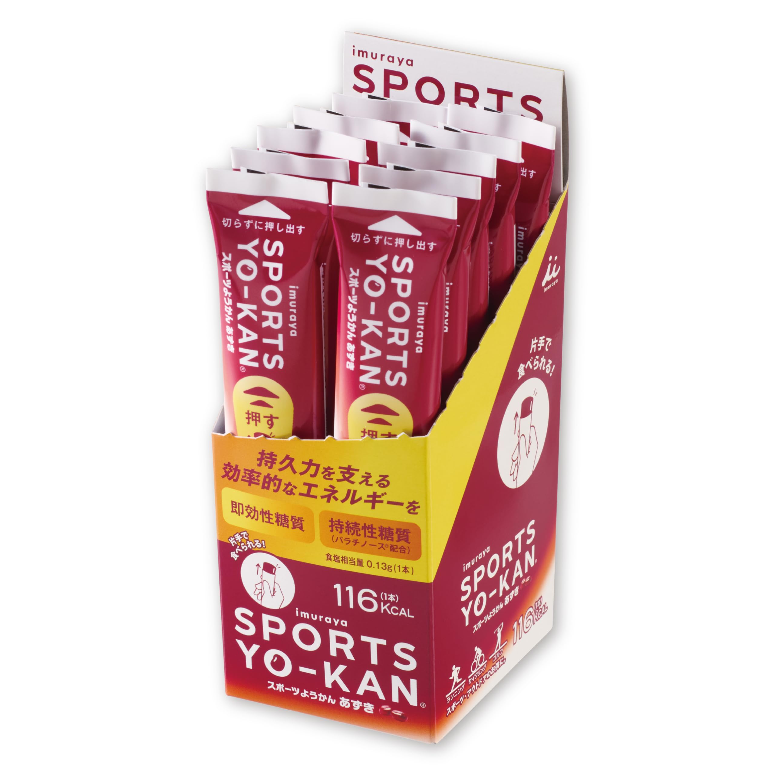 Imuraya Sports Yōkan Azuki 40g x 10 Pack