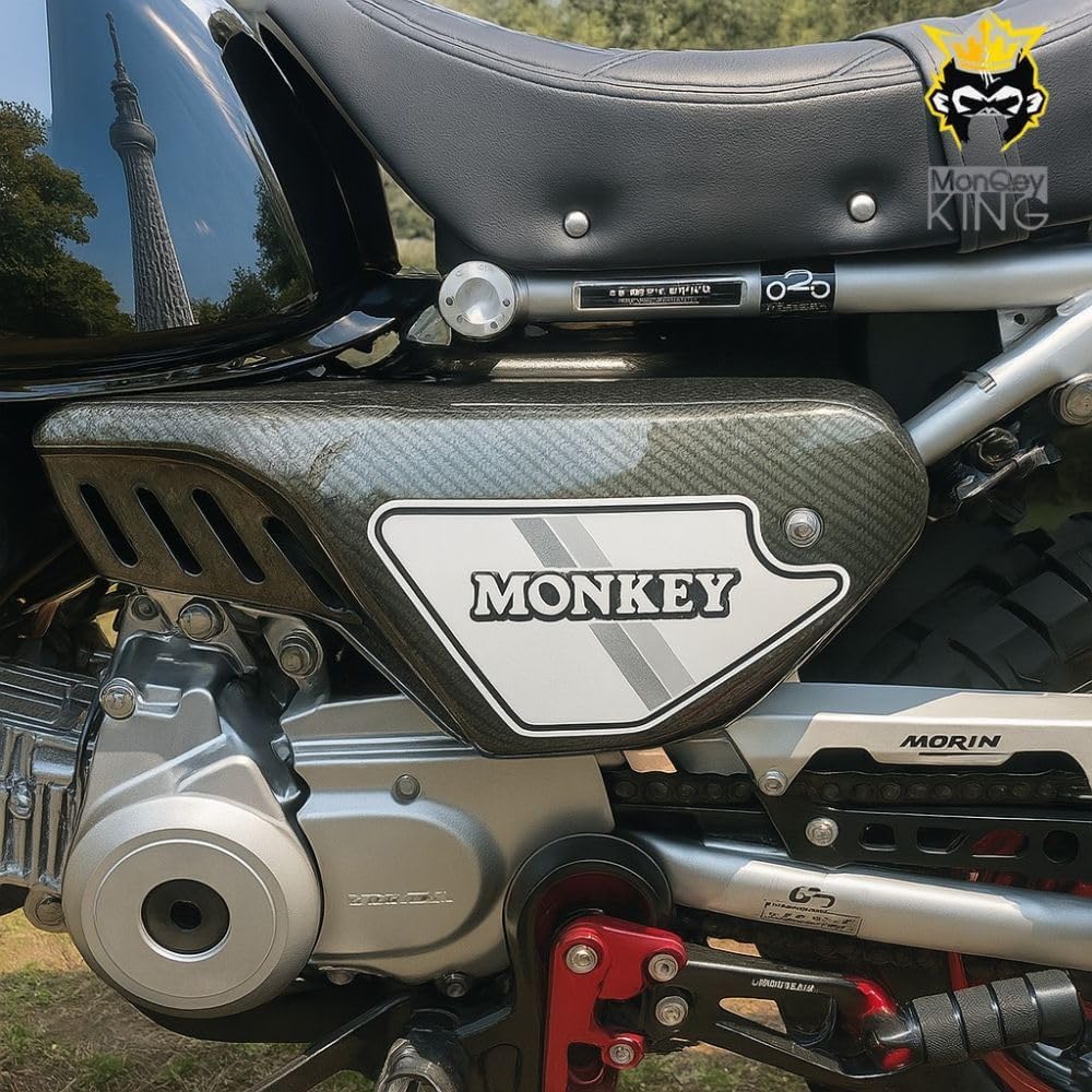 Для MonQeyKing Honda Monkey 125 Левая боковая крышка V3 /Правая боковая крышка для HONDA Monkey125 JB02 JB03 JB05 (красный), фото 2