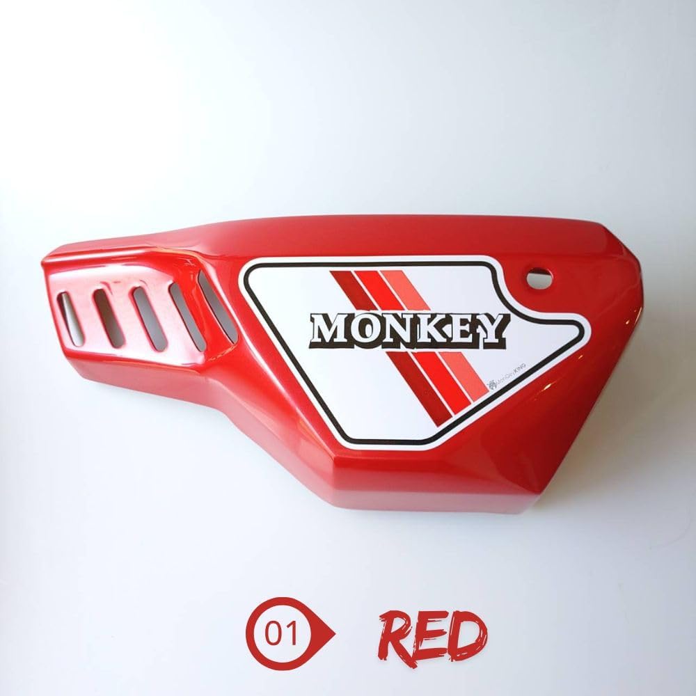 Для MonQeyKing Honda Monkey 125 Левая боковая крышка V3 /Правая боковая крышка для HONDA Monkey125 JB02 JB03 JB05 (красный), фото 4