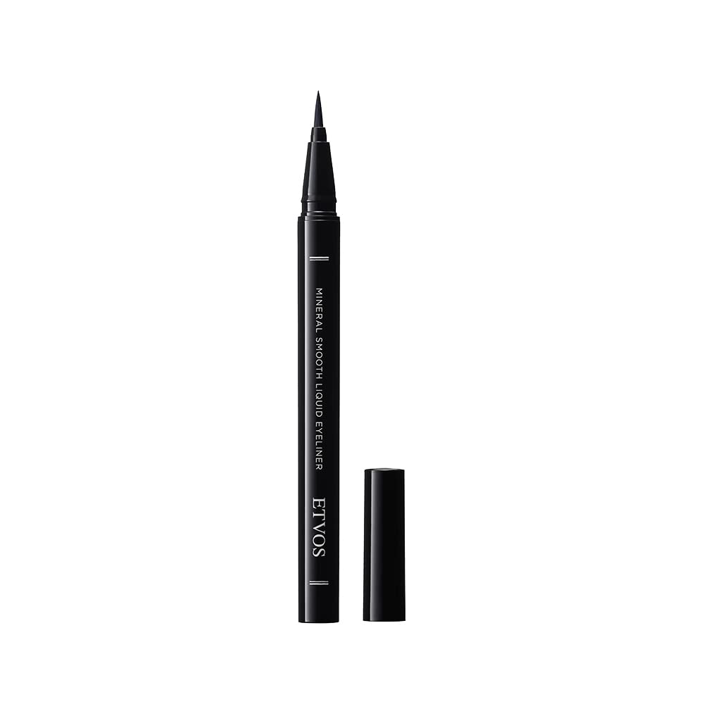 ETVOS Mineral Smooth Liquid Eyeliner #Natural Black Soft Matte Washes Off with Water Liquid #Natural Black