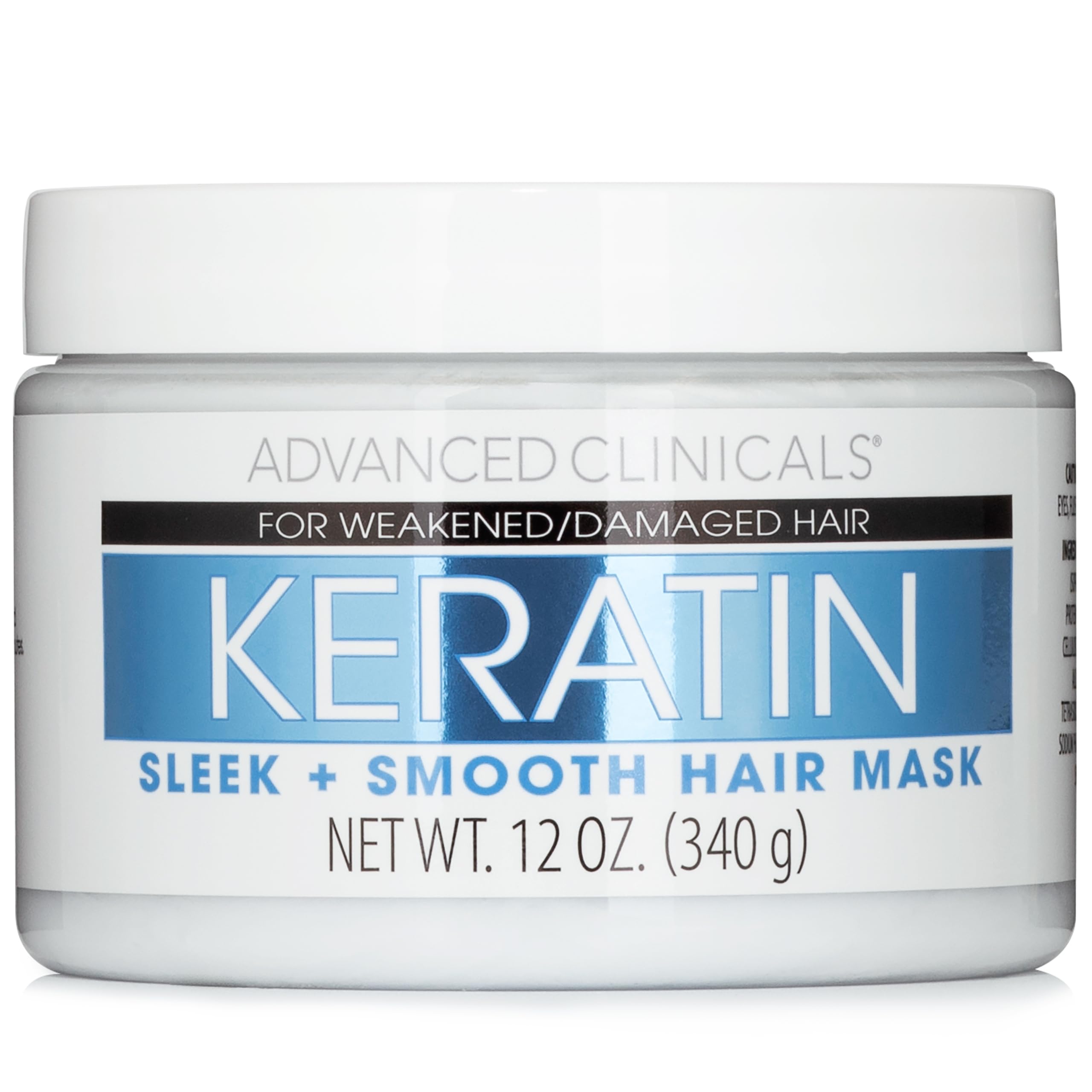 【Official Japan】Advanced Clinicals Keratin Hair Mask Hair Pack Non-greasy Advanced Clinicals Large Capacity 340g 単品